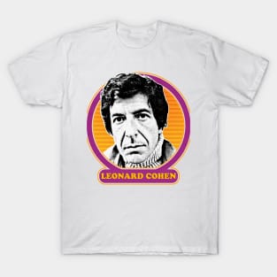 Leonard Cohen // Retro 1970s Style Fan Design T-Shirt